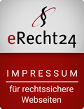 Logo: eRecht24 Impressum für rechtssichere Webseiten